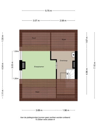 Floorplan - Lekstraat 63, 2314 VE Leiden