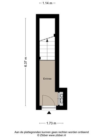 Floorplan - Kruisstraat 8a, 2312 BH Leiden