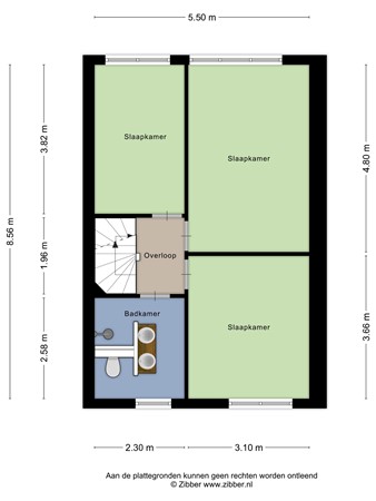 Floorplan - Weegbreelaan 11, 2381 JE Zoeterwoude