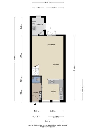 Floorplan - Dr. van Rhijnstraat 12, 2351 AV Leiderdorp