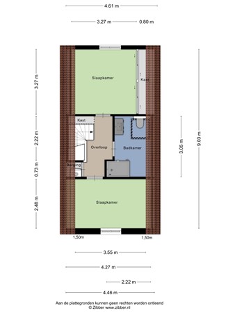 Floorplan - Dr. van Rhijnstraat 12, 2351 AV Leiderdorp