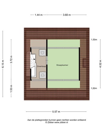 Floorplan - Meidoornstraat 17, 2351 NH Leiderdorp