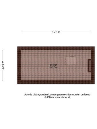 Floorplan - Charlotte de Bourbonstraat 18, 2351 RJ Leiderdorp