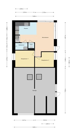 Floorplan - Doorneindstraat 10A, 5342 NB Oss