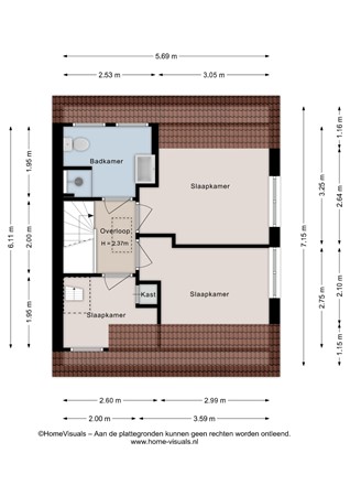 Zandspeur 16, 7711 HJ Nieuwleusen - Eerste verdieping - 2D.jpg