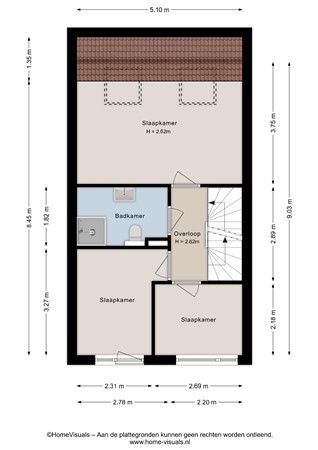 Stekelbaars 6, 7711 VS Nieuwleusen - Eerste verdieping - 2D.jpg