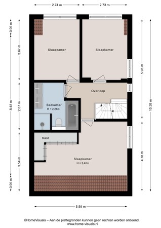 Sleedoornpage 26, 7943 RT Meppel - Eerste verdieping - 2D.jpg