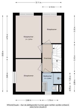 Stekelbaars 62a, 7711 VS Nieuwleusen - Eerste verdieping - 2D.jpg