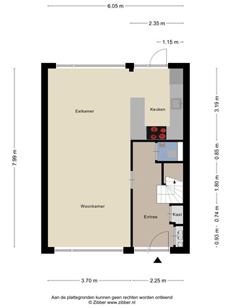 Floorplan - Papenakker 15, 5131 ZB Alphen