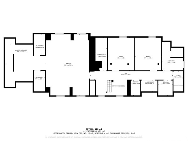 Hulsel 14, 2382 Ravels - Plattegrond verdieping.jpg