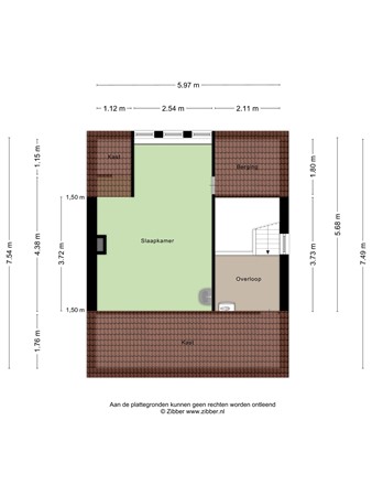 Floorplan - Nassaulaan 35, 5111 XD Baarle-Nassau