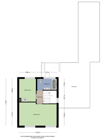 Floorplan - Nassaulaan 35, 5111 XD Baarle-Nassau