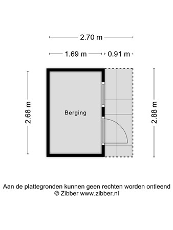 Floorplan - Nassaulaan 35, 5111 XD Baarle-Nassau