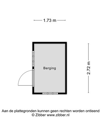 Floorplan - Kievit 12B717, 5111 HD Baarle-Nassau