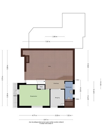 Floorplan - Schaluinen 11B128, 5111 HB Baarle-Nassau