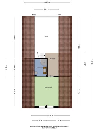 Floorplan - Kievit 12B704, 5111 HD Baarle-Nassau