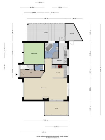 Schaluinen 11B371, 5111 HB Baarle-Nassau - Begane grond