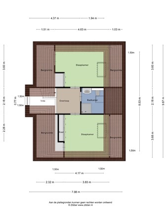 Schaluinen 11B371, 5111 HB Baarle-Nassau - Eerste verdieping