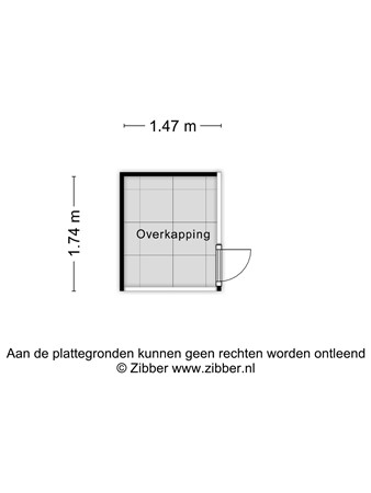 Floorplan - Kievit 12B410, 5111 HD Baarle-Nassau