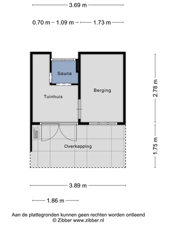 Floorplan - Kievit 12B410, 5111 HD Baarle-Nassau
