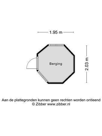 Floorplan - Kievit 12B410, 5111 HD Baarle-Nassau