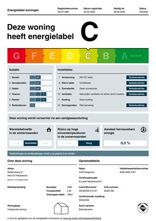 Brochure - Energielabel Steffensberg 21 9431CX Westerbork.pdf - Steffensberg 21, 9431 CX Westerbork