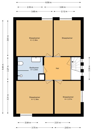 Horatiuslaan 11, 5926 SJ Venlo - Eerste verdieping - 2D.jpg