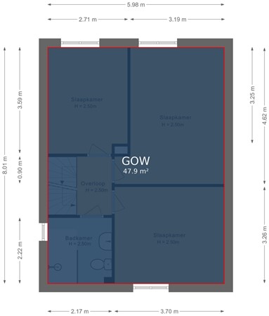 Hulsterweg 24, 5931 JH Tegelen - Eerste verdieping - markings.jpg