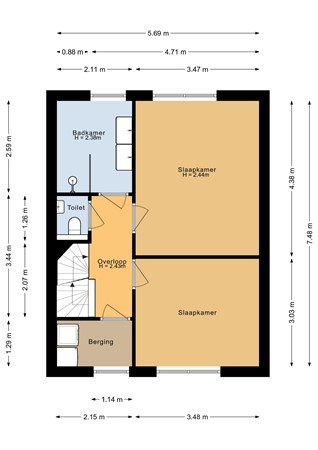 Langstraat 54, 5912 PB Venlo - Eerste verdieping - 2D.jpg