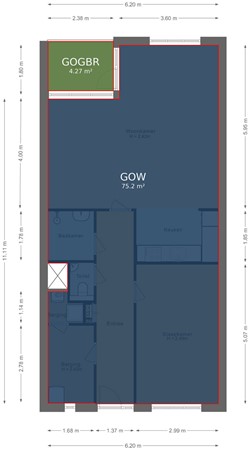 Markt 11C, 5941 GA Velden - Appartement - markings.jpg