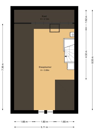 Wethouder Lommenstraat 78, 5913 RR Venlo - Tweede verdieping - 2D.jpg