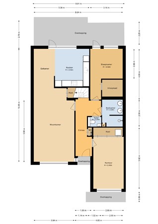 Hoornbloem 2, 5931 TB Tegelen - Begane grond - 2D.jpg