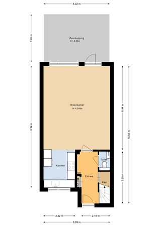Lisdodde 58, 5931 TG Tegelen - Begane grond - 2D.jpg