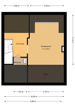 Burgemeester Junckersstraat 11, 5913 AX Venlo - Tweede verdieping - 2D.jpg