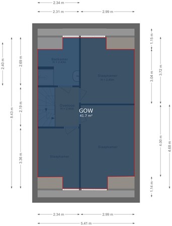 Sterrenbosweg 7, 5953 GN Reuver - Eerste verdieping - markings.jpg