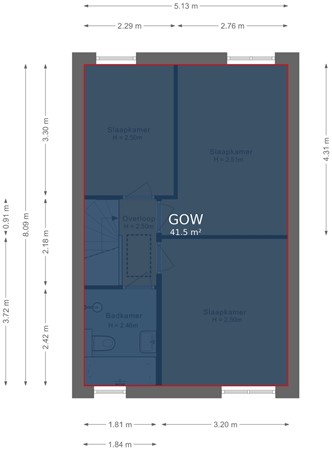 Gyssenbergstraat 7, 5975 SG Sevenum - Eerste verdieping - markings.jpg