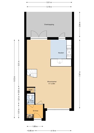 Molièrelaan 42, 5924 AN Venlo - Begane grond - 2D.jpg