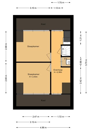 Wethouder Janssenpad 36, 5913 SL Venlo - Tweede verdieping - 2D.jpg