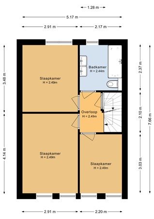Wethouder Lommenstraat 24, 5913 RR Venlo - Eerste verdieping - 2D.jpg