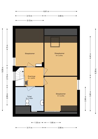 Michaëlstraat 46, 5916 SN Venlo - Eerste verdieping - 2D.jpg