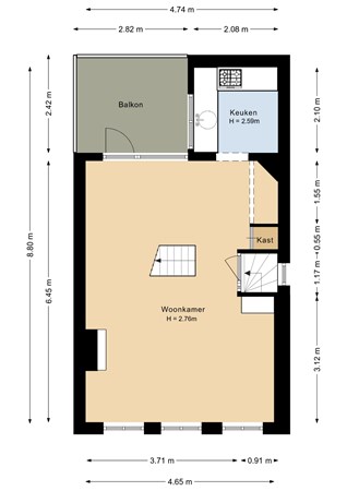 Burchtstraat 6, 9711 LT Groningen - Eerste verdieping - 2D.jpg