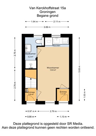 Van Kerckhoffstraat 15A, 9714 BM Groningen - Begane grond - 2D.jpg