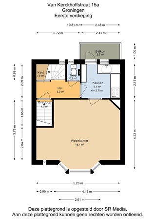 Van Kerckhoffstraat 15A, 9714 BM Groningen - Eerste verdieping - 2D.jpg