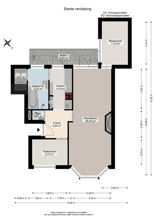 Ambonstraat 22A, 9715 HD Groningen - Plattegrond - Ambonstraat 22a.png