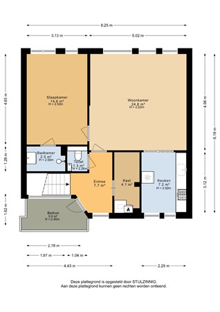 Barmaheerd 37, 9737 MG Groningen - Eerste verdieping - 2D.jpg