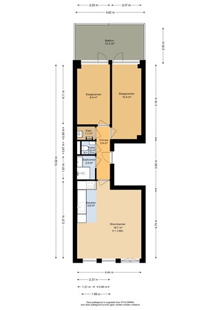 Kerklaan 41B, 9717 HB Groningen - Eerste verdieping - 2D.jpg