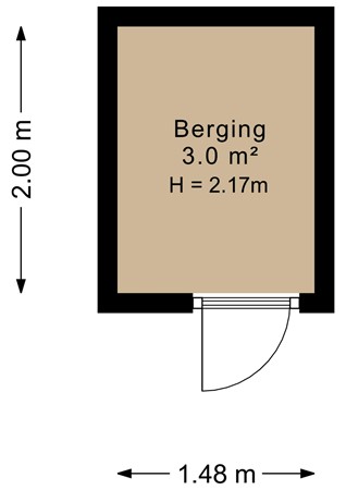 Ceramstraat 3, 9715 JK Groningen - Berging - 2D.jpg