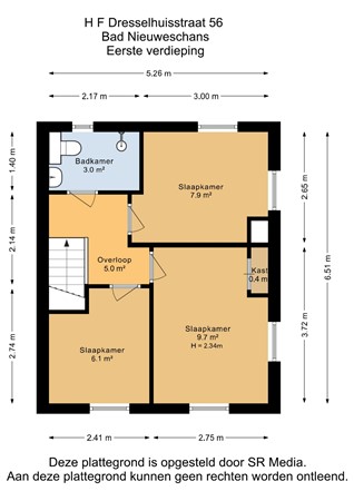 H.F.Dresselhuisstraat 56, 9693 AN Bad Nieuweschans - Eerste verdieping - 2D.jpg