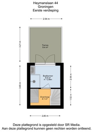 Heymanslaan 44, 9714 GN Groningen - Eerste verdieping - 2D.jpg
