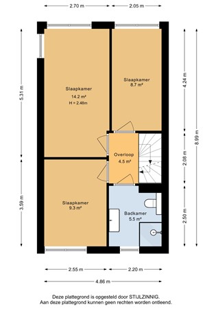 Henk Plenterlaan 43, 9731 KE Groningen - Eerste verdieping - 2D.jpg